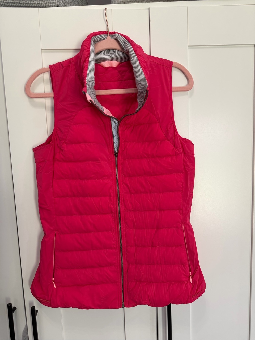 lululemon athletica Hot Pink Quilted Puffer Vest